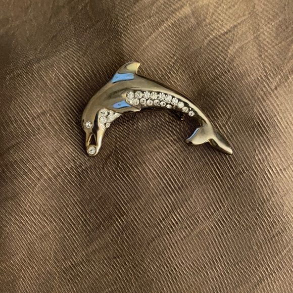 None Accessories - Brooch, Fun Dolphin Pin, Vintage, GUC